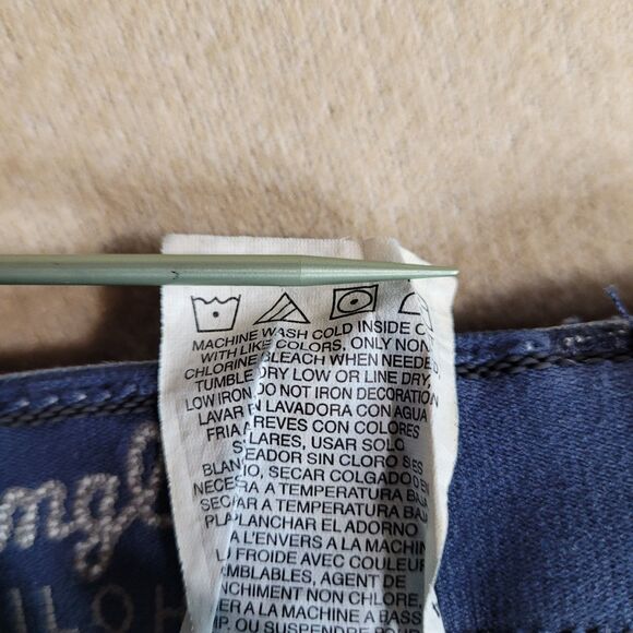 Wrangler Shiloh Ultimate Riding Blue Jean Womens Tag 7x30 Fits 31x28.5 Cowgirl - Picture 8 of 9